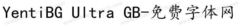 YentiBG Ultra GB字体转换